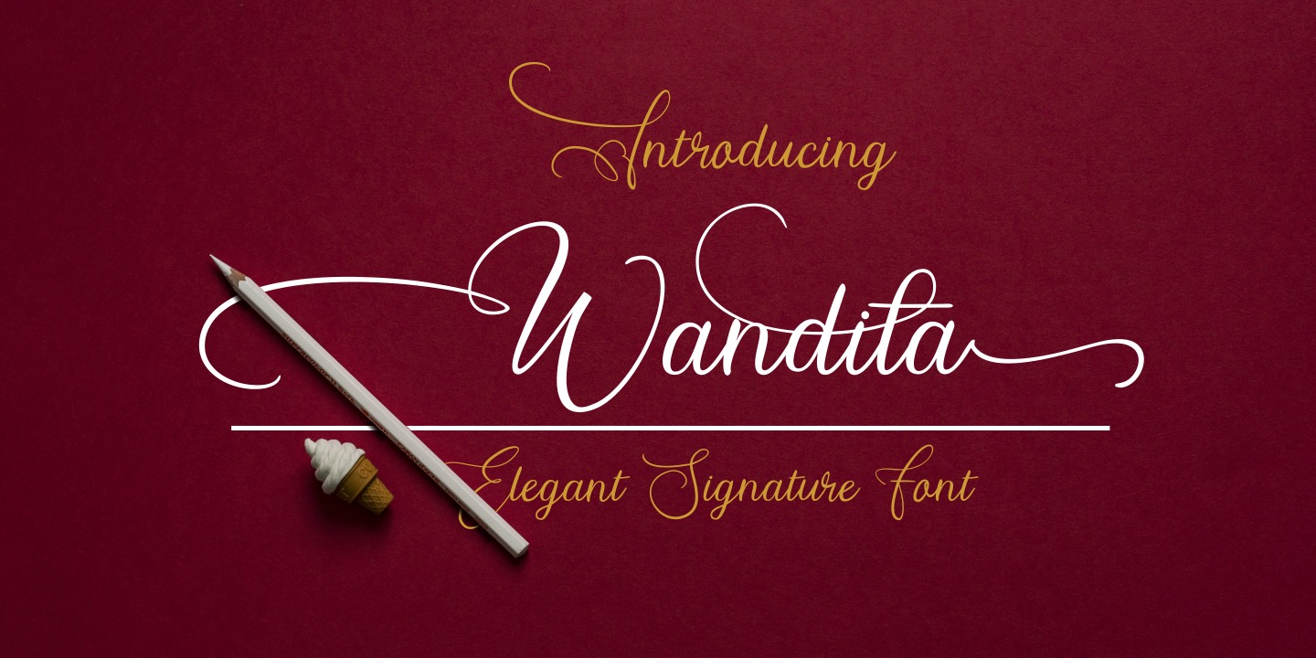 Пример шрифта Wandita #8